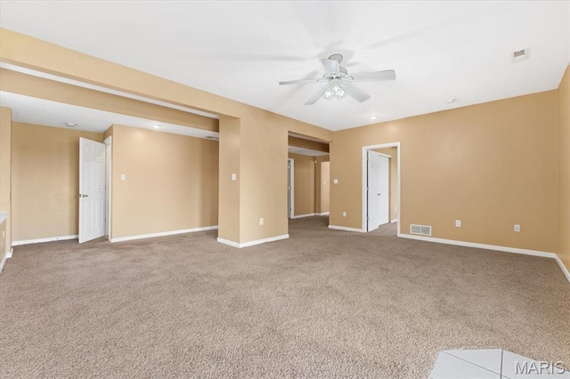 13374 Wintergreen Estates Dr, Fenton, MO 63026 - unfurnished room with a ceiling fan and carpet