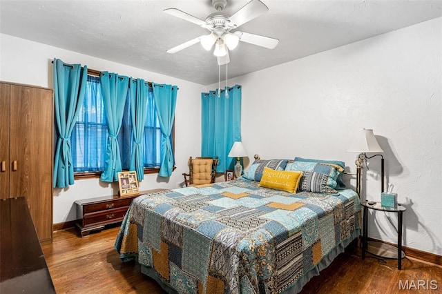 399 Roberts St, Saint Genevieve, MO 63670 - bedroom featuring wood finished floors, baseboards, and ceiling fan
