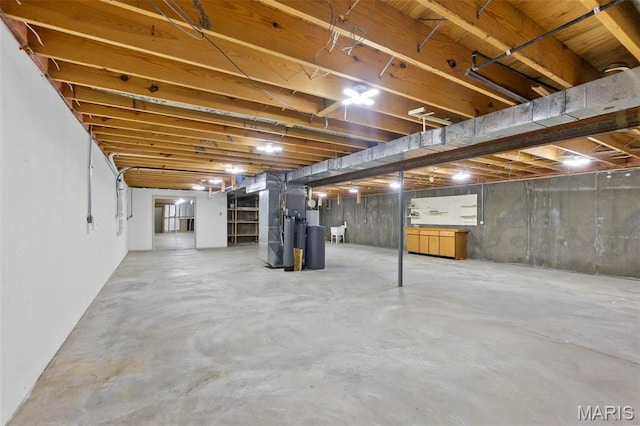 413 Huber Rd, Perryville, MO 63775 - unfinished basement with heating unit