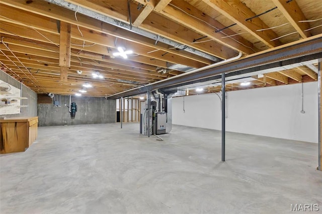 413 Huber Rd, Perryville, MO 63775 - unfinished below grade area with heating unit