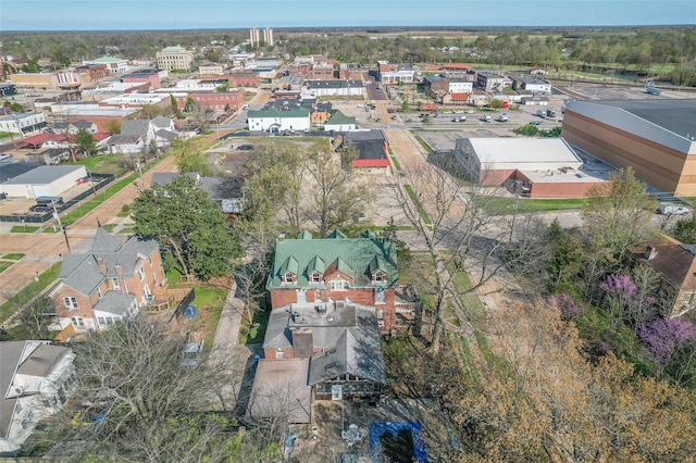 aerial view of residential area