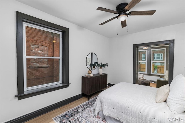 6007 S Kingshighway Blvd S, Saint Louis, MO 63109 - bedroom featuring wood finished floors and ceiling fan