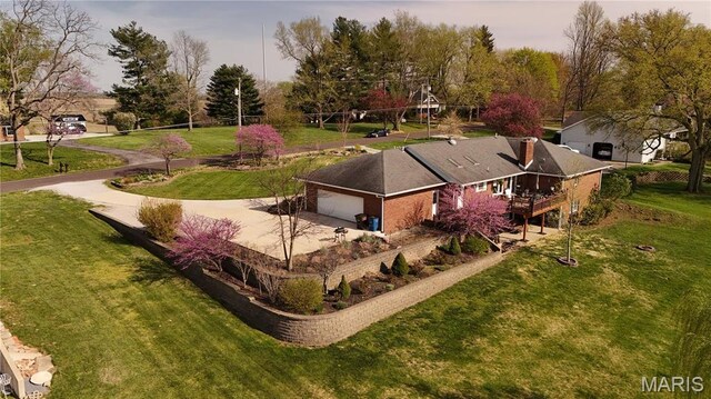 705 Linder Blvd, Greenville, IL 62246 - aerial view of property and surrounding area