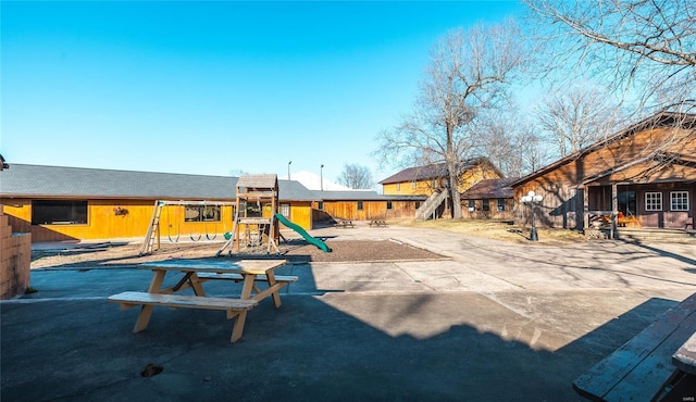 view of play area