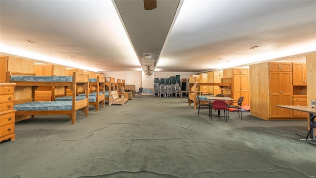 misc room featuring carpet floors