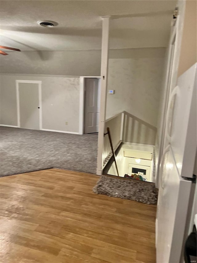 108 Rau St, Waterloo, IL 62298 - staircase featuring ceiling fan and wood finished floors