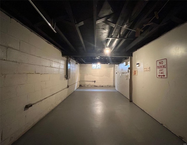 4232 Jennings Station Rd, Saint Louis, MO 63121 - unfinished basement featuring electric panel