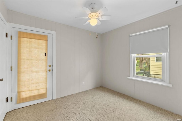 248 S Barat Ave, Ferguson, MO 63135 - carpeted empty room featuring ceiling fan