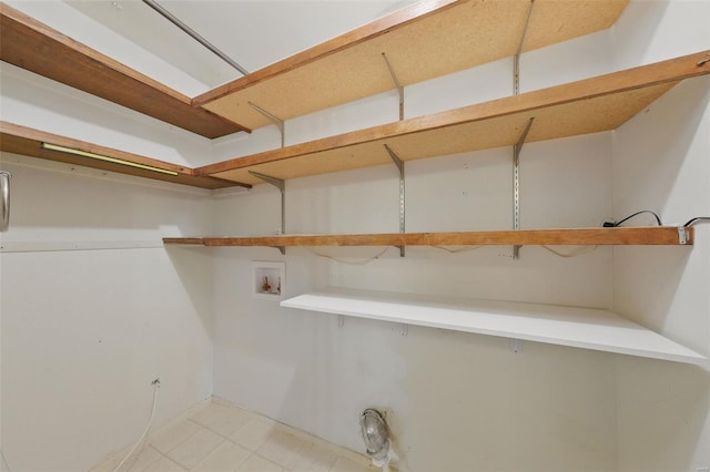 view of storage area