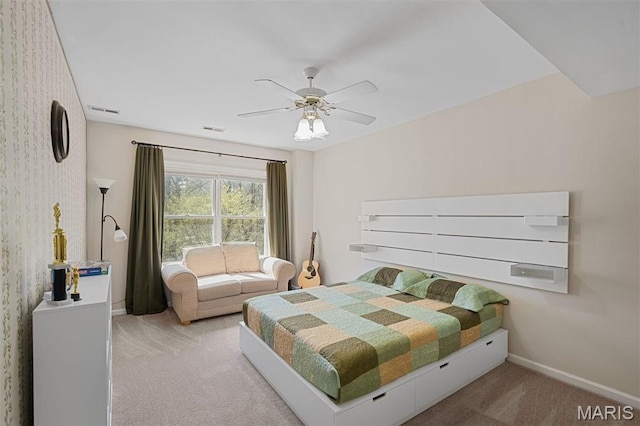 1416 Haarman Oak Dr, Wildwood, MO 63005 - carpeted bedroom featuring baseboards and a ceiling fan