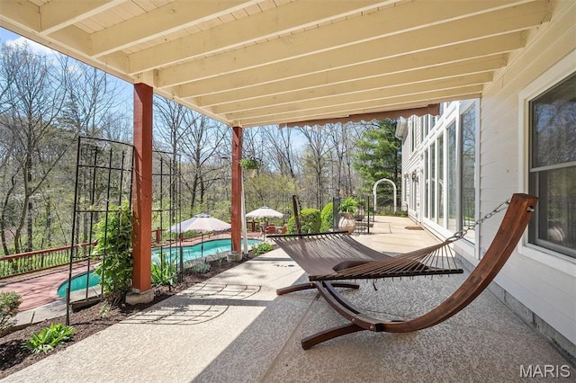 1416 Haarman Oak Dr, Wildwood, MO 63005 - view of patio / terrace with an outdoor pool