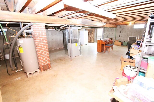 634 Ccam Rose Ln, Perryville, MO 63775 - below grade area featuring water heater and heating unit