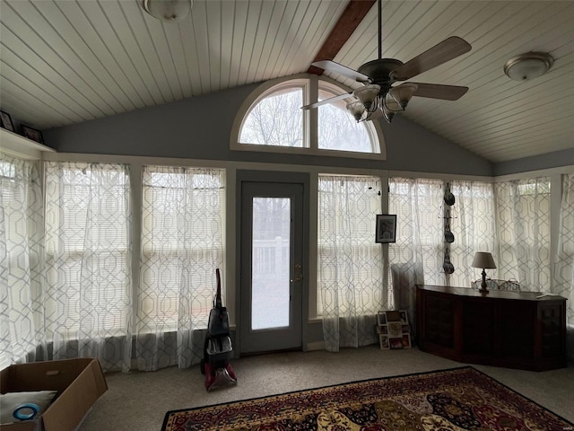 515 Rue Lamande, Bonne Terre, MO 63628 - sunroom / solarium with lofted ceiling and carpet floors