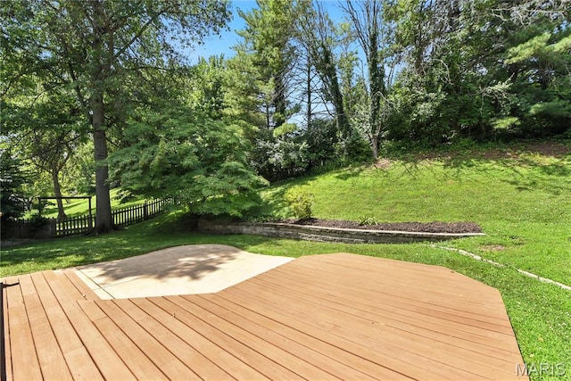 1827 Pheasant Run Dr, Maryland Heights, MO 63043 - wooden deck with view of wooded area