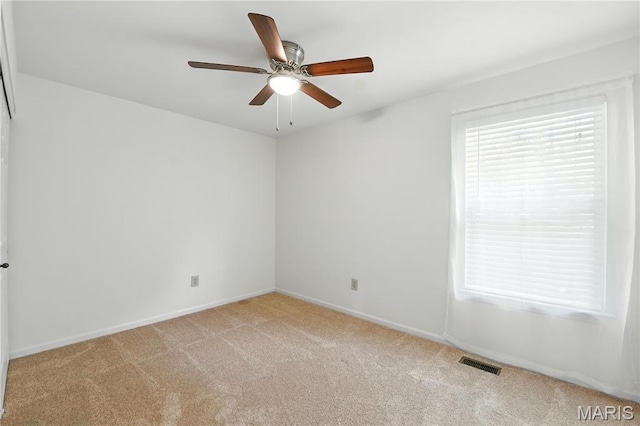 1827 Pheasant Run Dr, Maryland Heights, MO 63043 - unfurnished room with ceiling fan and light carpet