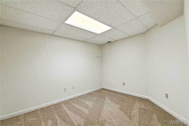 1827 Pheasant Run Dr, Maryland Heights, MO 63043 - carpeted empty room featuring a paneled ceiling