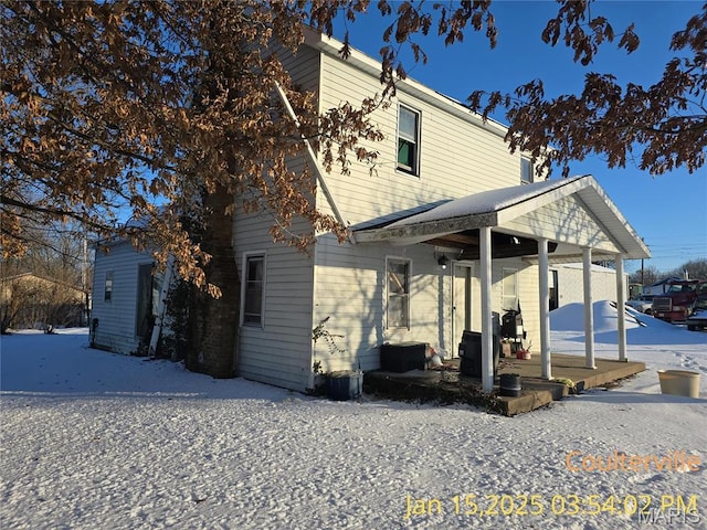 206 N 11th St, Coulterville, IL 62237 - snow covered property