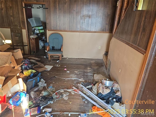 206 N 11th St, Coulterville, IL 62237 - miscellaneous room with wooden walls