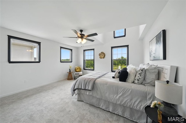 713 Alban Aly, Ofallon, MO 63368 - bedroom featuring multiple windows, carpet floors, baseboards, and ceiling fan