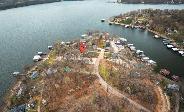 15 Allen Cir, Sunrise Beach, MO 65079 - aerial view of property and surrounding area with a large body of water