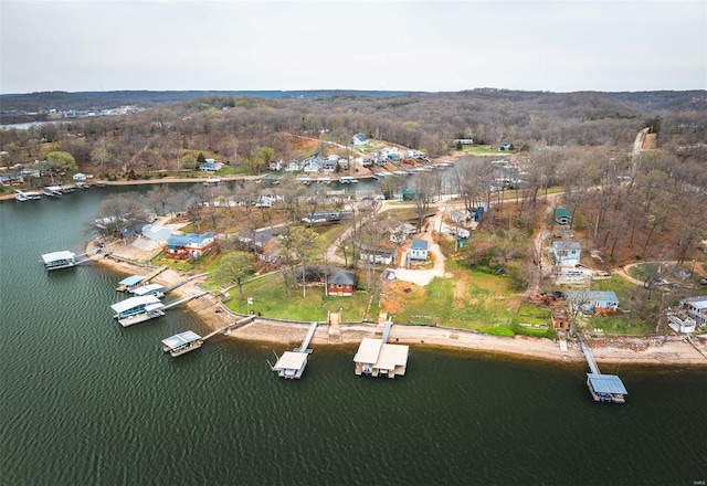 15 Allen Cir, Sunrise Beach, MO 65079 - aerial view of property and surrounding area with a large body of water