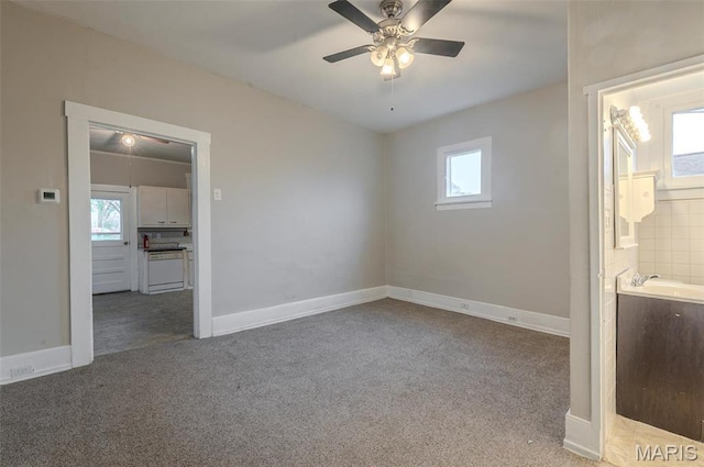 338 Horn Ave, Saint Louis, MO 63125 - unfurnished bedroom featuring multiple windows, carpet, and baseboards