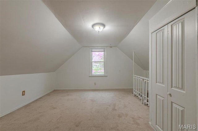 338 Horn Ave, Saint Louis, MO 63125 - bonus room featuring carpet floors, lofted ceiling, and baseboards