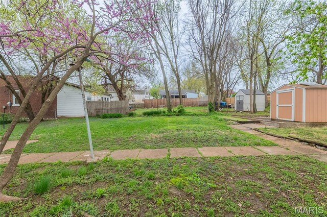 338 Horn Ave, Saint Louis, MO 63125 - view of yard featuring a shed and an outdoor structure
