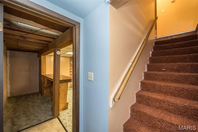 view of stairs
