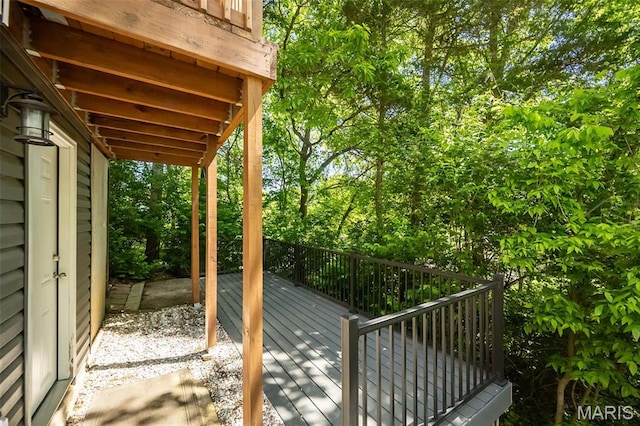 view of wooden terrace
