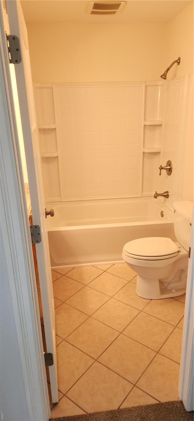 13559 Kitt Park Dr, Saint Genevieve, MO 63670 - full bathroom featuring toilet, tile patterned flooring, and bathtub / shower combination