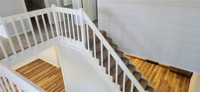 13559 Kitt Park Dr, Saint Genevieve, MO 63670 - staircase featuring wood finished floors