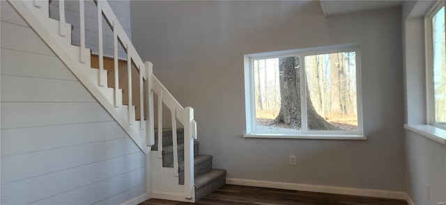 13559 Kitt Park Dr, Saint Genevieve, MO 63670 - stairway with wood finished floors and baseboards