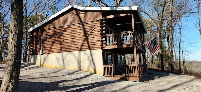 13559 Kitt Park Dr, Saint Genevieve, MO 63670 - view of property exterior featuring log siding