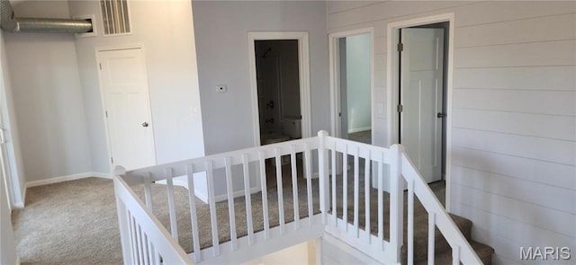 13559 Kitt Park Dr, Saint Genevieve, MO 63670 - staircase featuring carpet and baseboards