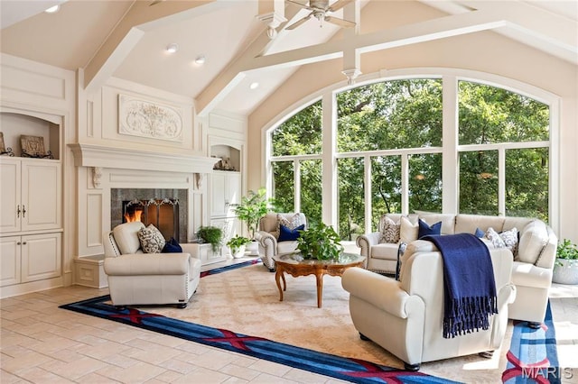 view of sunroom