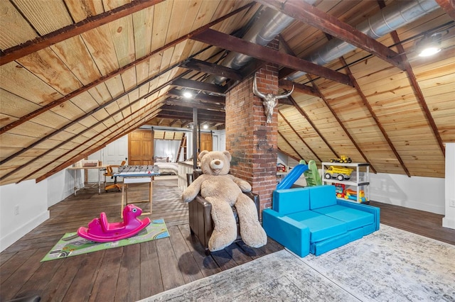 view of attic