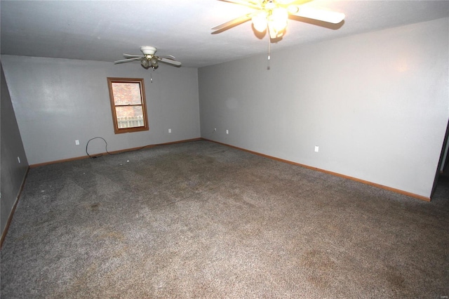 116 Twin St, Bonne Terre, MO 63628 - unfurnished room featuring ceiling fan, baseboards, and carpet flooring