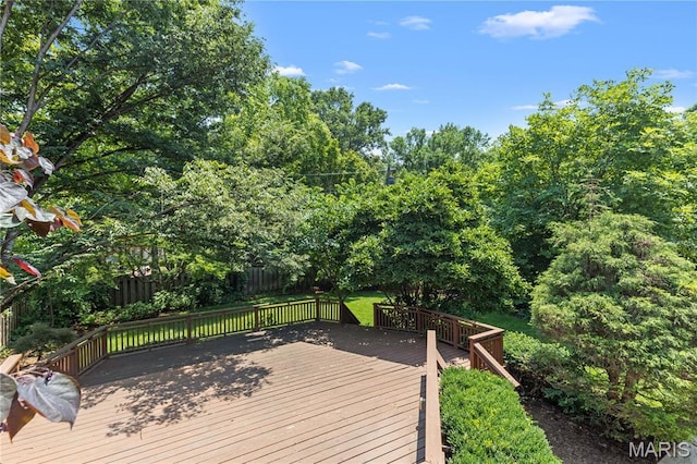 46 Broadview Dr, Clayton, MO 63105 - view of wooden deck