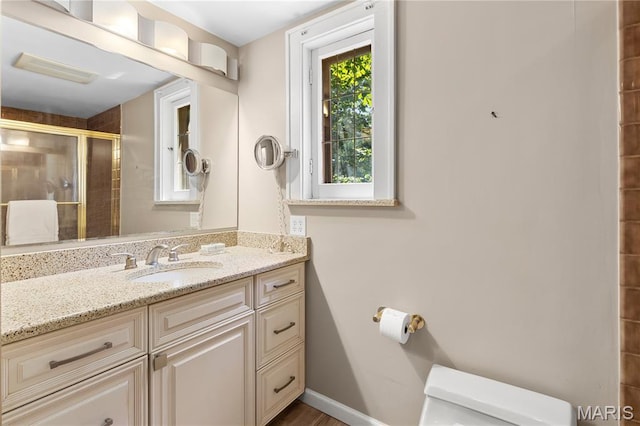 46 Broadview Dr, Clayton, MO 63105 - full bath with a stall shower and vanity