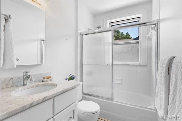 46 Broadview Dr, Clayton, MO 63105 - full bath with vanity and shower / bath combination with glass door