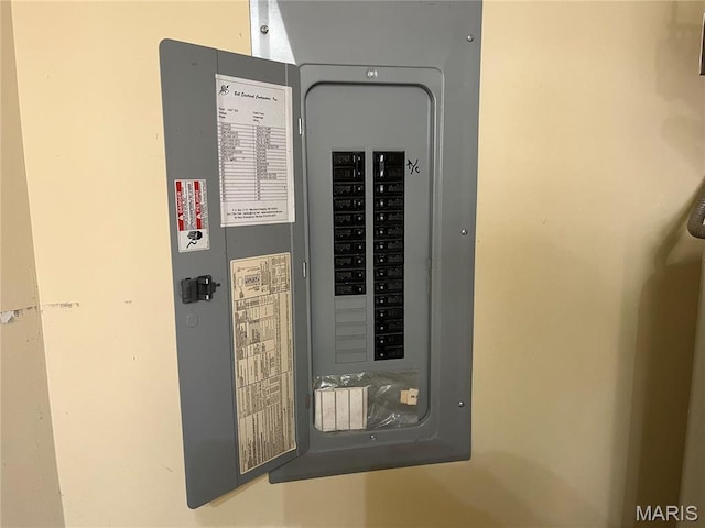 utility room with electric panel