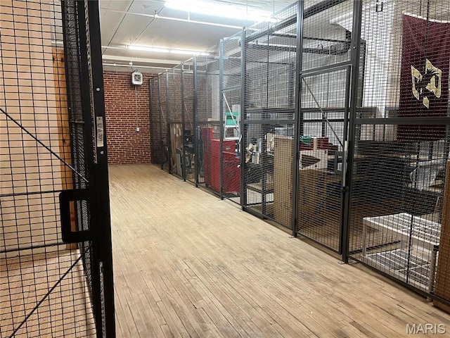 view of storage area