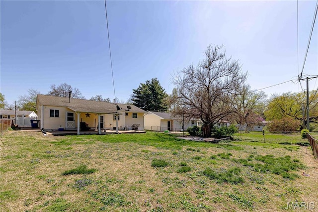 890 Tyson Dr, Florissant, MO 63031 - view of yard featuring a deck