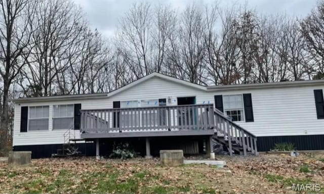 29 Pine Ln, Cedar Hill, MO 63016 - back of property featuring a wooden deck