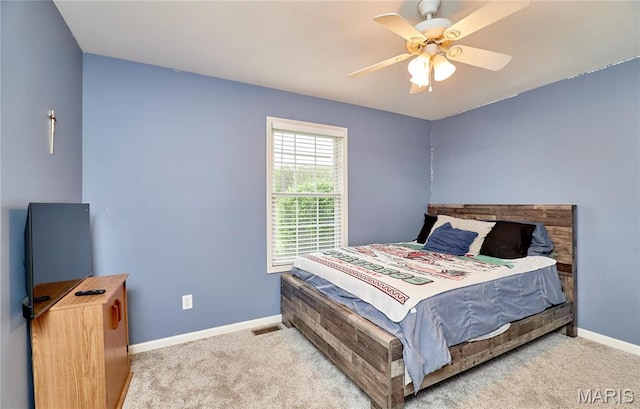 1866 Big Oak Dr, Troy, MO 63379 - carpeted bedroom featuring baseboards and ceiling fan