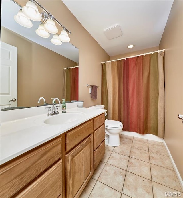 1866 Big Oak Dr, Troy, MO 63379 - bathroom featuring tile patterned flooring, vanity, and toilet