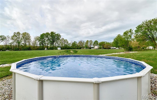 1866 Big Oak Dr, Troy, MO 63379 - view of swimming pool featuring a lawn