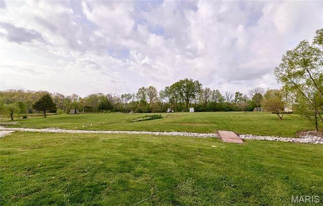 1866 Big Oak Dr, Troy, MO 63379 - view of community featuring a lawn and a rural view