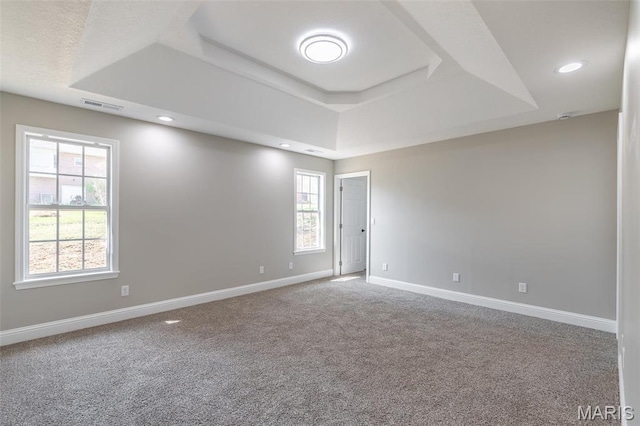 2940 Karmen Ln, Poplar Bluff, MO 63901 - carpeted spare room featuring a raised ceiling, baseboards, plenty of natural light, and recessed lighting